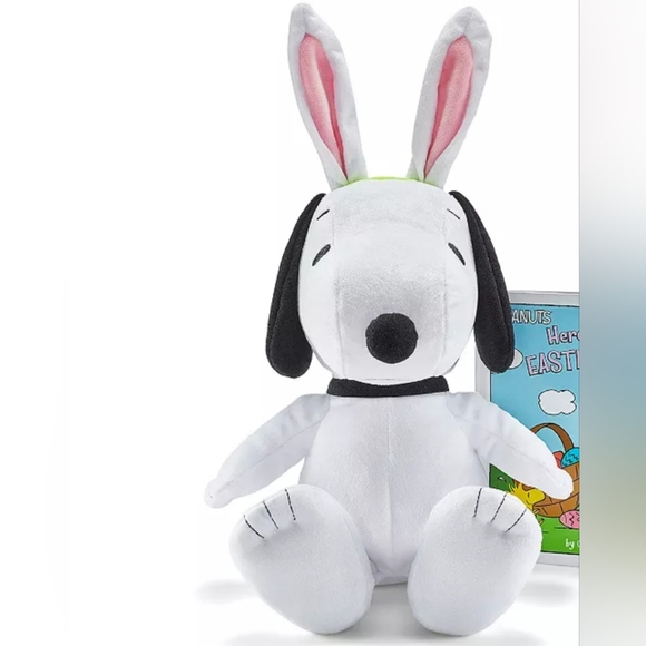 NWT Snoopy Easter Bunny Plush Peanuts - Picture 1 of 5